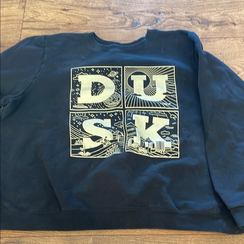 Black Graphic Men's Sweater